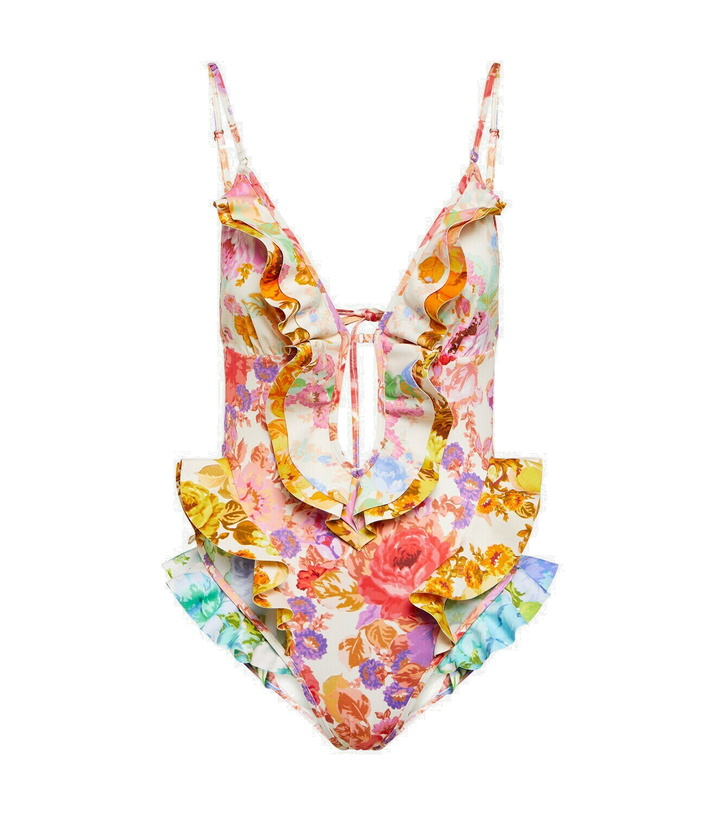 Photo: Zimmermann Raie Waterfall floral swimsuit