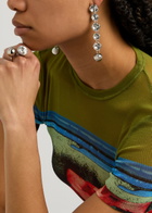 Jean Paul Gaultier Crystal-embellished Drop Earrings - Silver - One Size