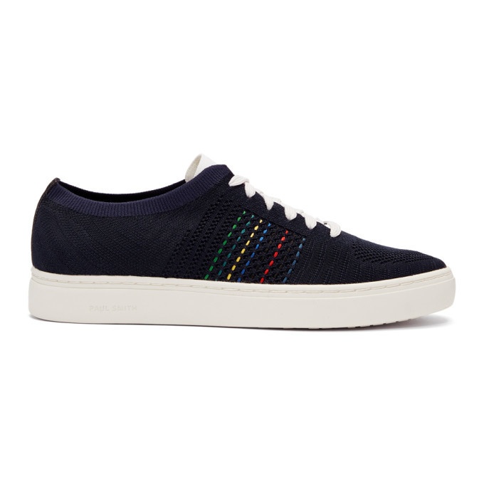 Photo: PS by Paul Smith Navy Doyle Knit Sneakers