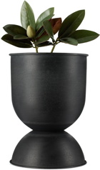 ferm LIVING Black Small Hourglass Pot