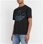 adidas Originals - Logo-Print Cotton-Jersey T-Shirt - Black