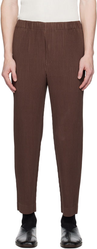 Photo: HOMME PLISSÉ ISSEY MIYAKE Brown Monthly Color September Trousers