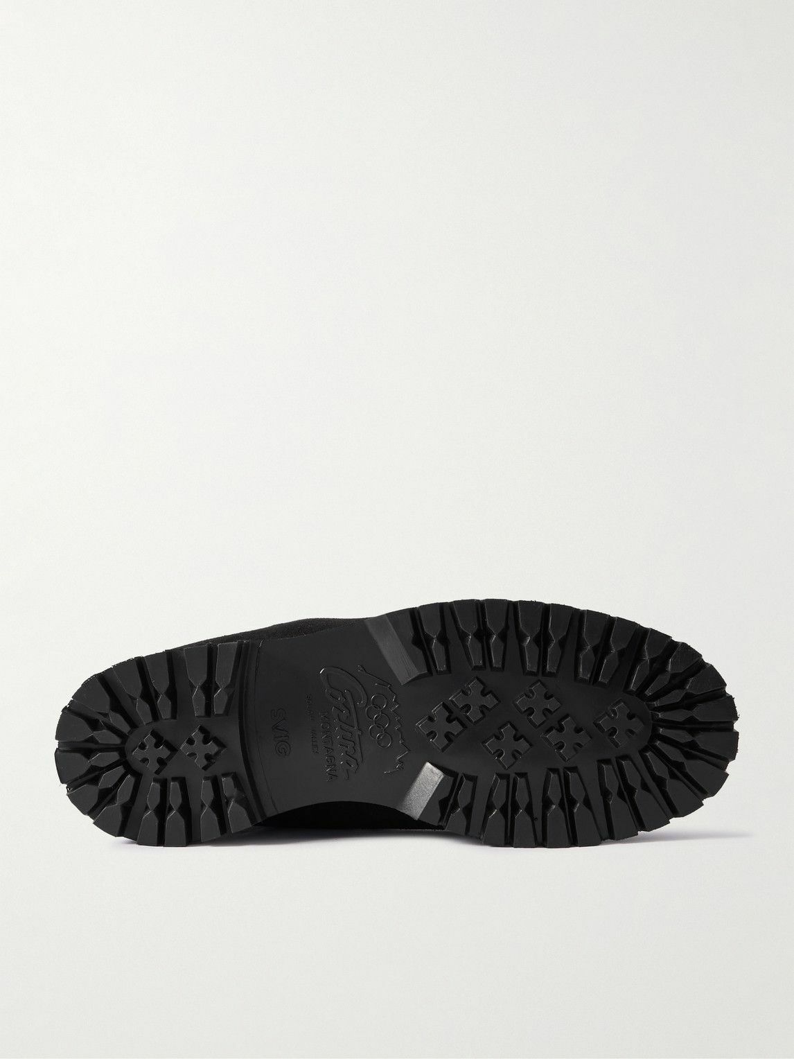 Yuketen - Leather-Trimmed Suede Boots - Black