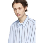 AMI Alexandre Mattiussi Blue Striped Shirt