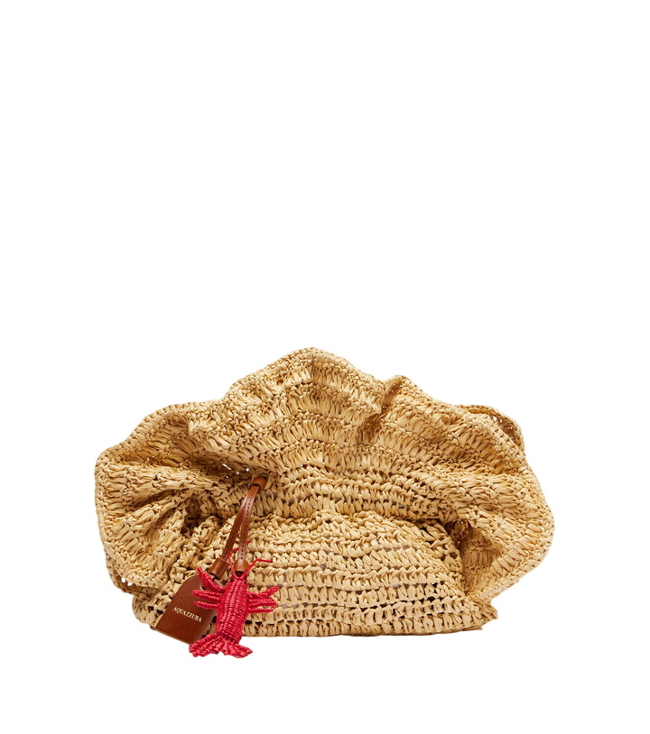 Photo: Aquazzura Paradise raffia clutch