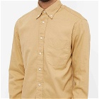 Gitman Vintage Men's Button Down Overdyed Oxford Shirt - END. Excl in Toast