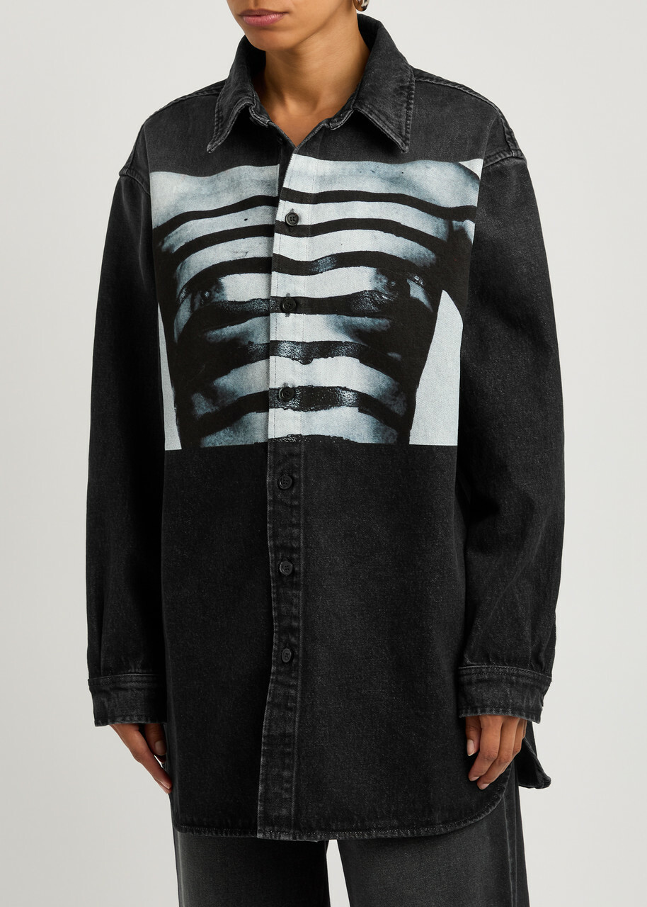 Jean Paul Gaultier 長袖シャツ 黒 monsieur Jean Paul Gaultier black button up — Secundo Store