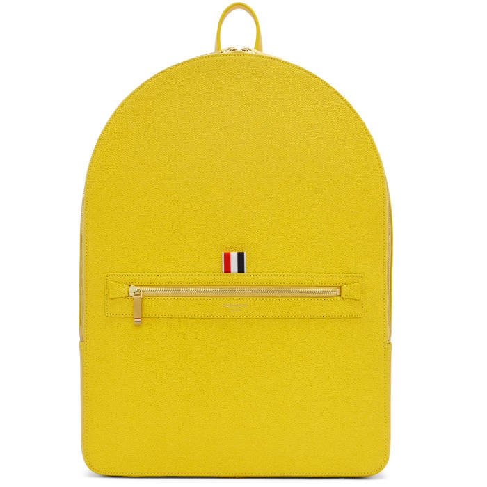 Photo: Thom Browne Yellow Leather Backpack