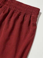 Outdoor Voices - Dribble Wide-Leg Two-Tone Recycled-Mesh Shorts - Red