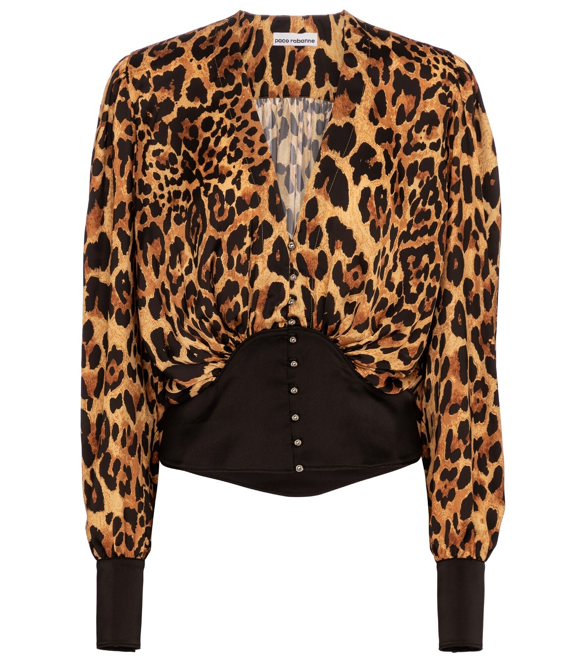 Paco Rabanne - Leopard-print satin blouse Paco Rabanne