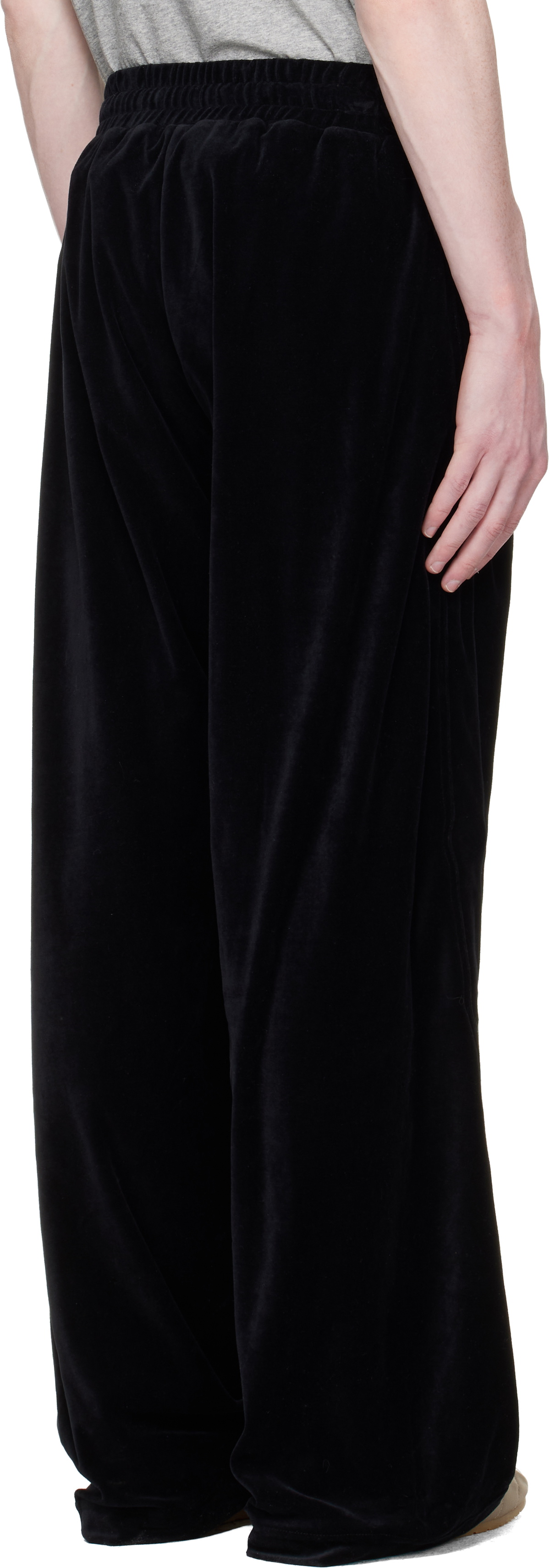 Commission Black Shift Velvet Track Pants