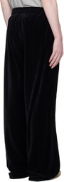 Commission Black Shift Velvet Track Pants