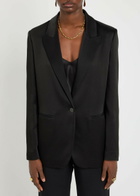 Forte_forte Satin Blazer Black