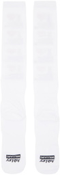 Ashley Williams White 'I Heart Me' Socks