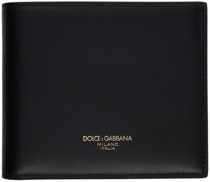 Photo: Dolce & Gabbana Black Leather Bifold Wallet
