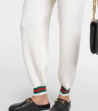 Gucci Ribbed-knit wool sweatpants