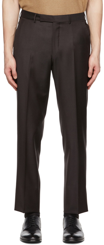 Photo: ZEGNA Brown Wool Trousers