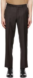 ZEGNA Brown Wool Trousers
