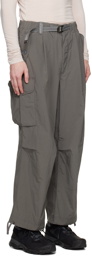 and wander Gray Oversized Cargo Pants