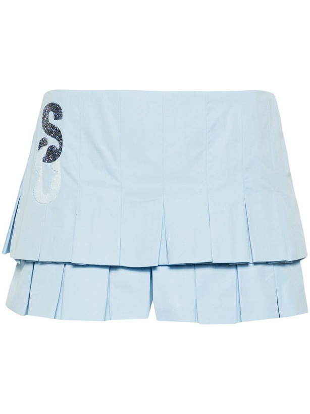 Photo: Sinead O'Dwyer Blue Ra-Ra Organic-Cotton Pleated Skort