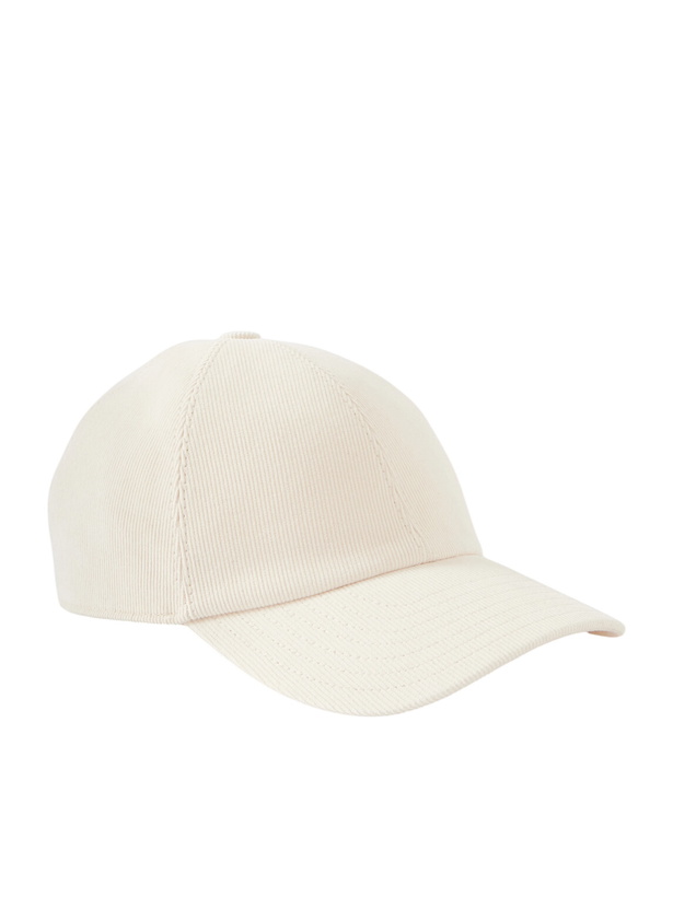 Photo: Purdey - Logo-Embroidered Cotton-Corduroy Baseball Cap - Neutrals