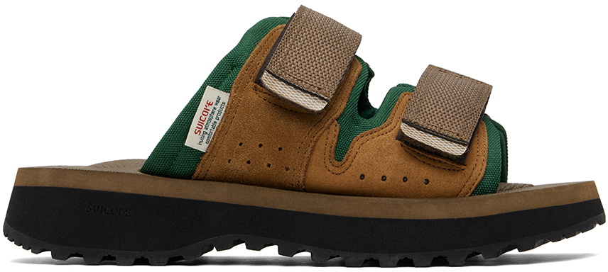 【関税込み】Suicoke ブラウン&グリーン MOGI-ab サンダル Suicoke Brown & Green MOGI-ab Sandals Suicoke