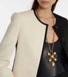 Saint Laurent Colorblock tweed jacket