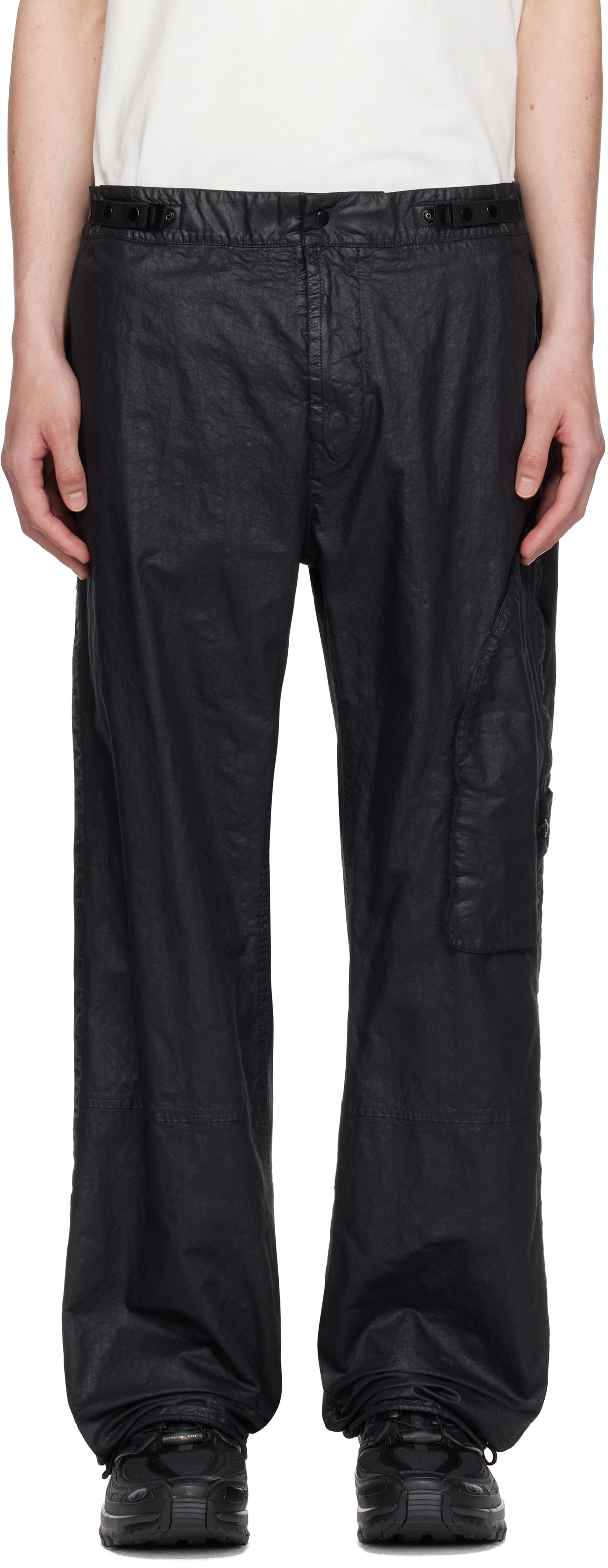 カーゴパンツ Stone  3100010 ORGANIC LOOK NYLON PANAMA-TC Black 3100010 ORGANIC LOOK NYLON PANAMA-TC Relaxed-fit chino