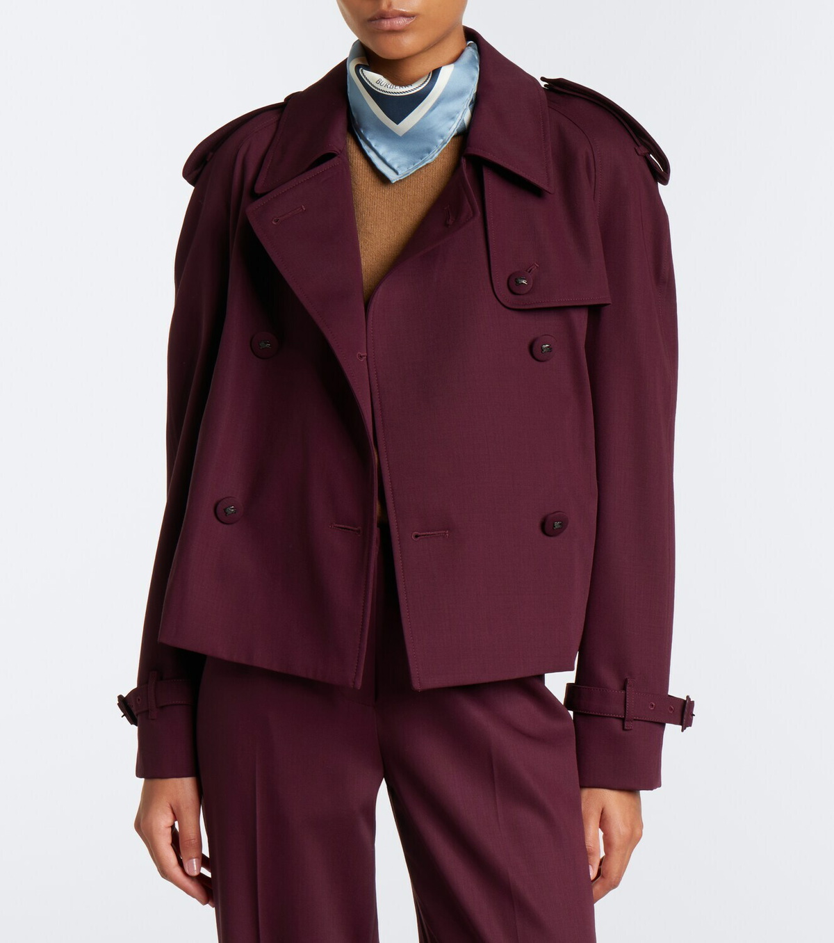 Burberry Mayfair wool twill trench jacket