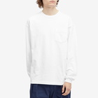 WTAPS Men's 12 Long Sleeve Printed T-Shgirt in White