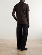 Givenchy - Logo-Appliquéd Cotton-Piquéd Polo Shirt - Brown