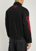 Warren Lotas Dueling Reaper Printed Jacket Black