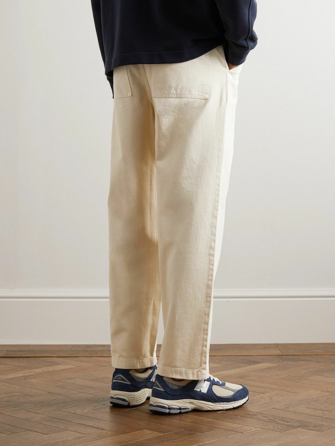 Ninety Percent - Straight-Leg Cotton-Twill Chinos - Neutrals