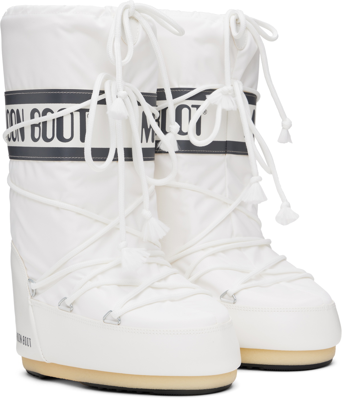 Moon Boot White Icon Nylon Tall Boots