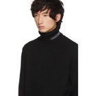 Calvin Klein 205W39NYC Black Logo Turtleneck