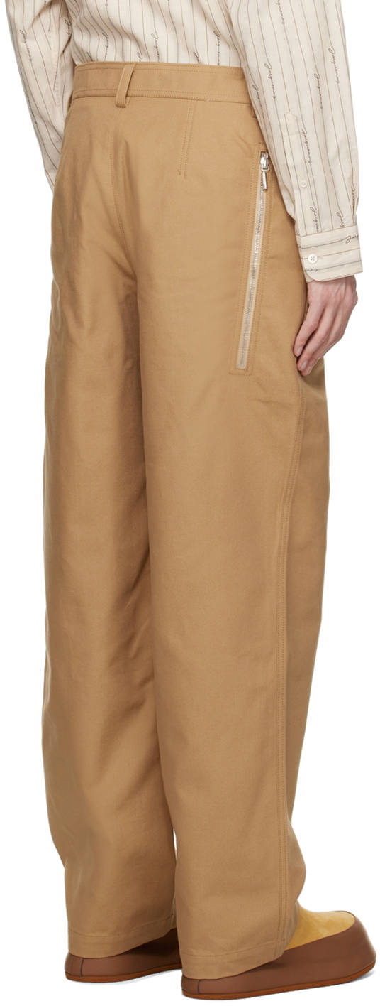 JACQUEMUS LE RAPHIA カーゴパンツ Jacquemus Beige Le Raphia 'Le Pantalon Banho' Trousers Jacquemus