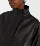 Jacquemus Ciro belted leather jacket