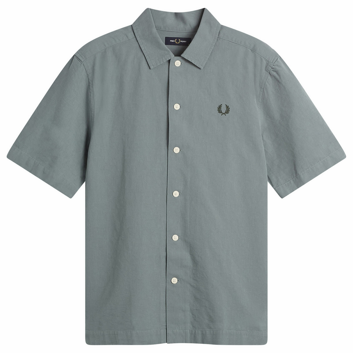 Fred Perry Men's Logo Shirt in Stockport Blue