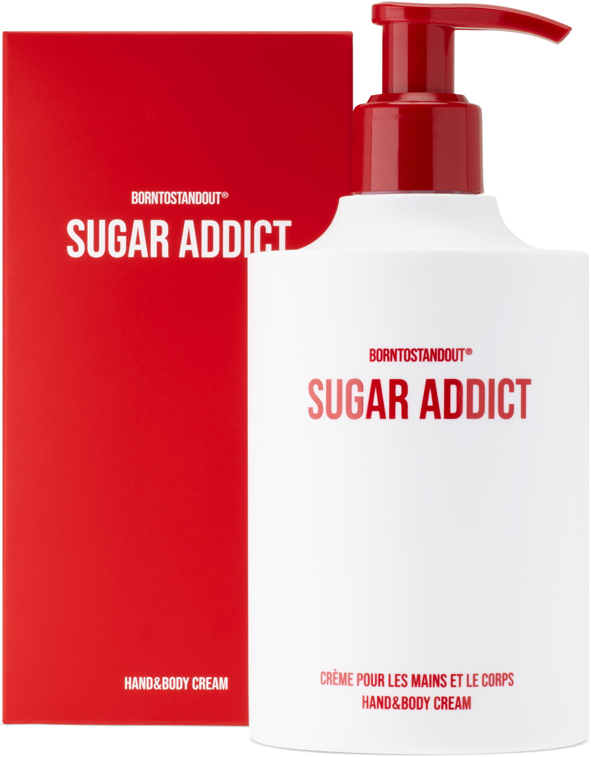 BORNTOSTANDOUT Sugar Addict Hand & Body Cream, 350 mL