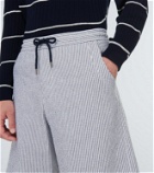 Giorgio Armani Cotton-blend striped shorts