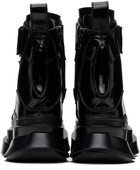 Julius Black Coated Chelsea Boots