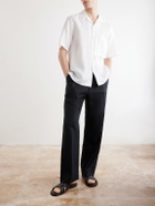 Zegna - Convertible-Collar Linen Shirt - White