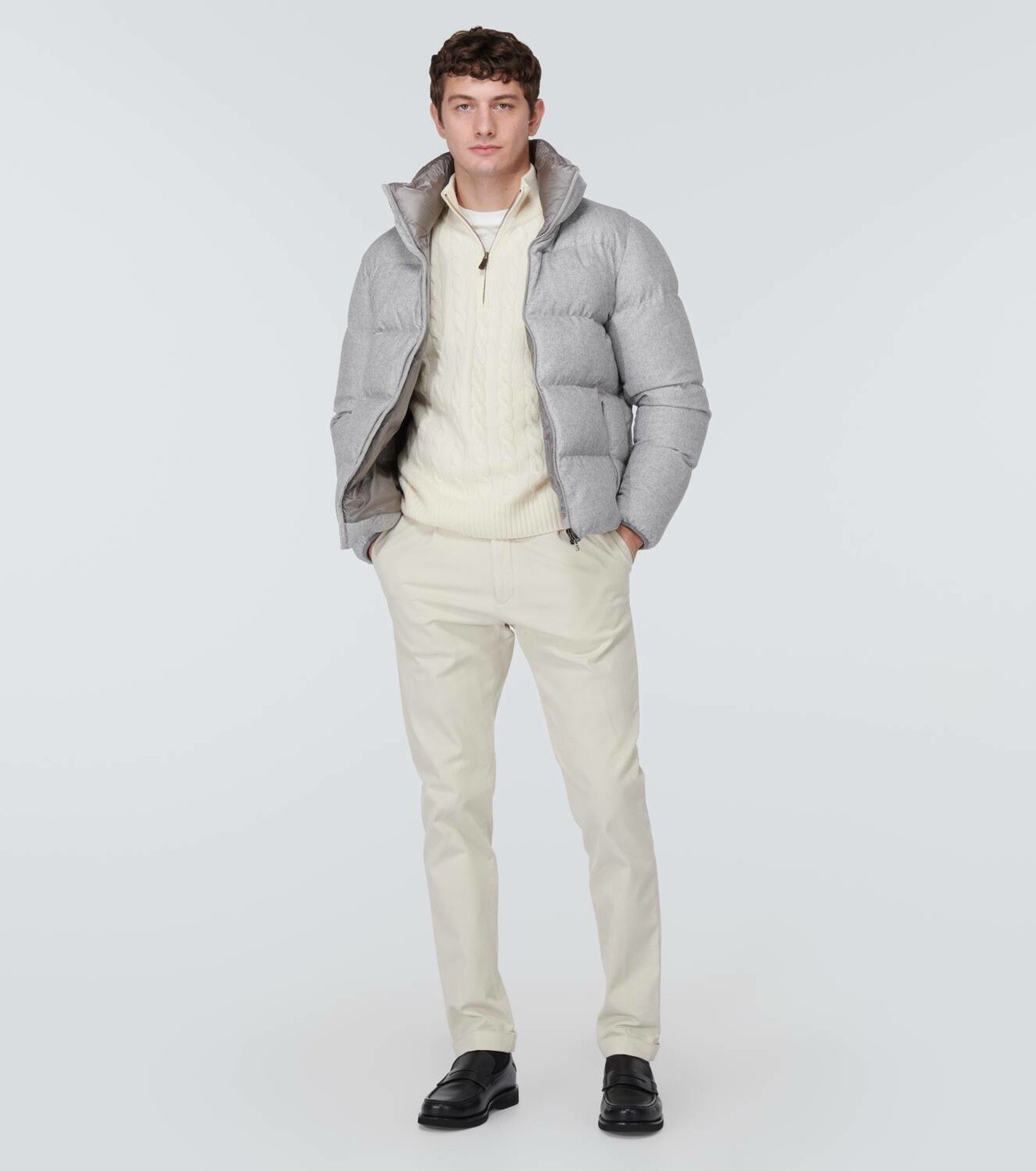 Herno Silk and cashmere puffer jacket Herno