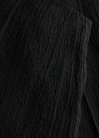 Nanushka Savita Stirrup Seersucker Trousers Black