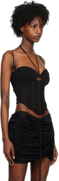 ANDREĀDAMO Black Cutout Tank Top