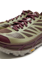 Hoka Mafate Speed 2 Panelled Mesh Sneakers Burgundy