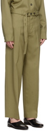 Róhe Green Belted Trousers