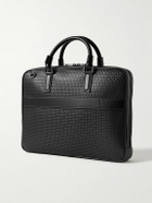 Serapian - Leather-Trimmed Logo-Embossed Stepan Coated-Canvas Briefcase