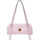 Versace Pink Emblème Nappa Bowling Bag