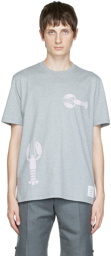 Thom Browne Gray Lobster T-Shirt